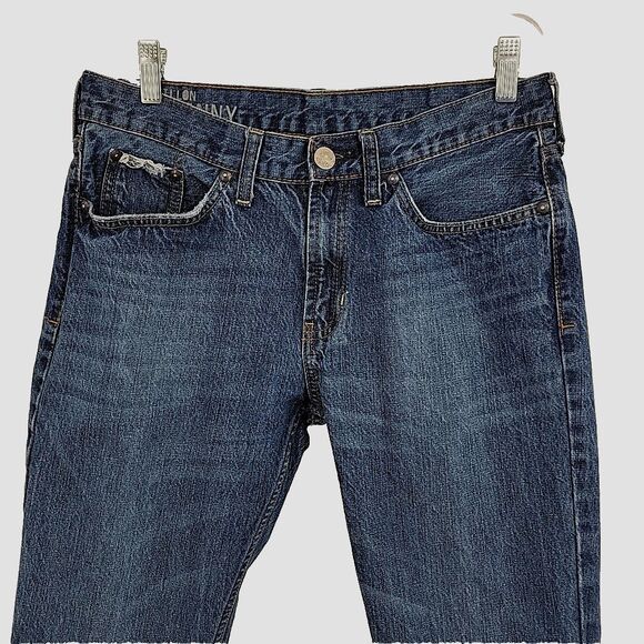 Bullhead Mens Jeans Actual Size 32x28 Dillon Skinny Frayed Hems Distressed - Picture 3 of 14